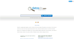 Desktop Screenshot of en.datosde.com